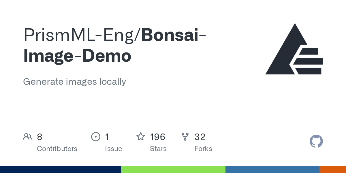 Bonsai Image 4B：把 FLUX 压缩到不到 1GB，iPhone 上本地跑 AI 生图