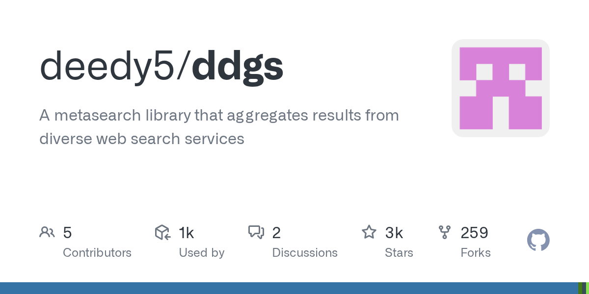 ddgs：一个命令搜遍 Google、Bing、DuckDuckGo，AI Agent 也能用