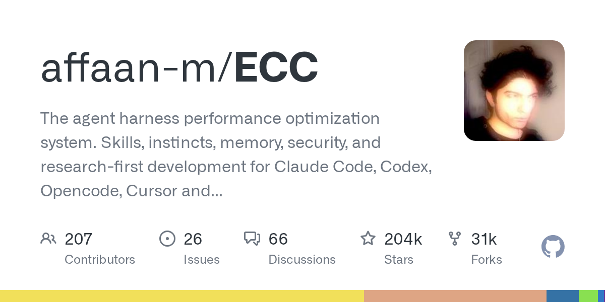 ECC — 20 万 Star 的 AI 代理「操作系统」，7 个框架通吃