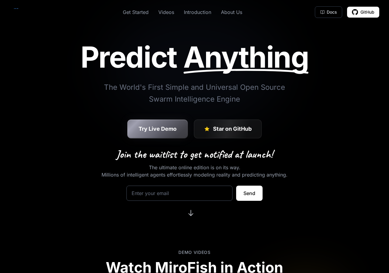 MiroFish Demo 页面
