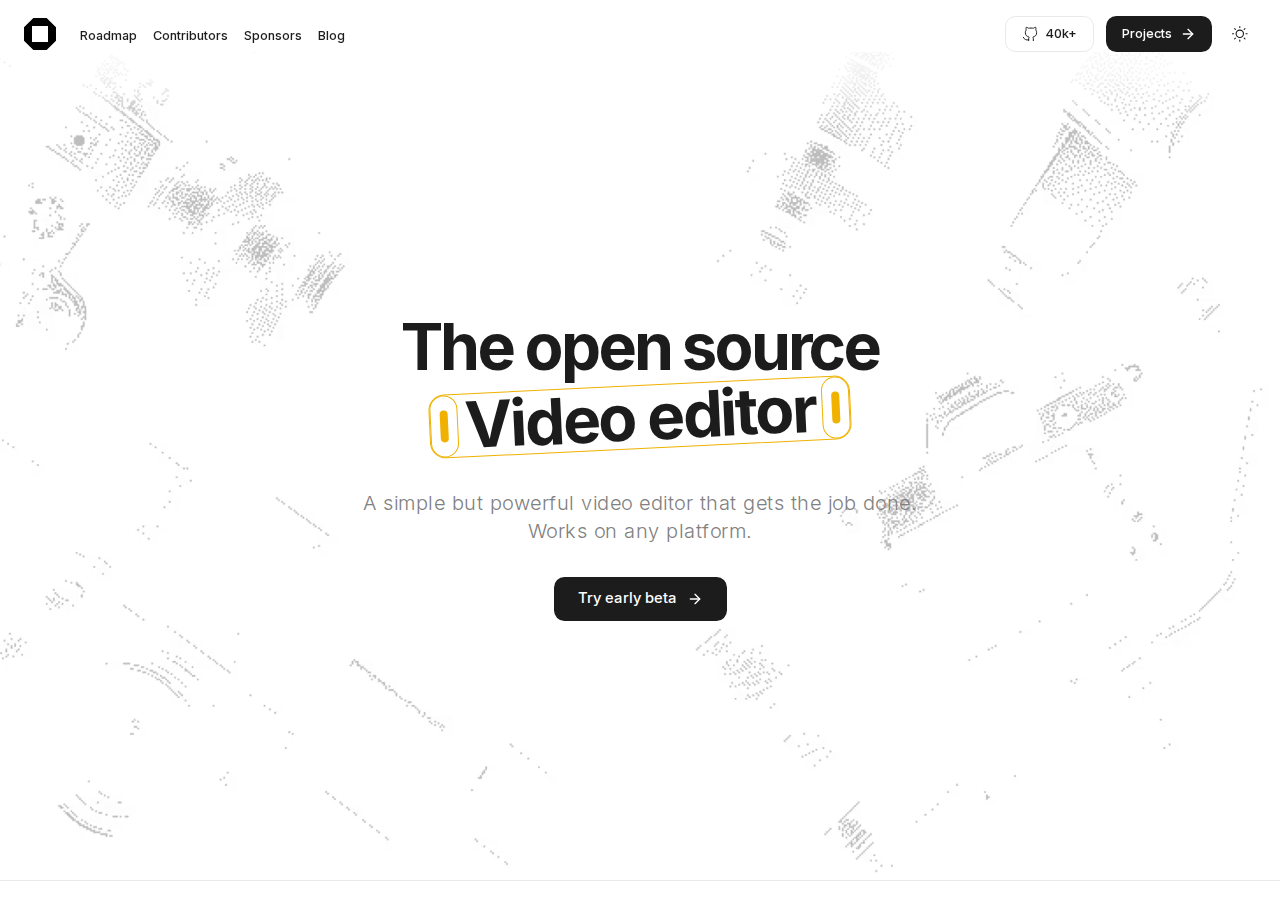 OpenCut 官网截图