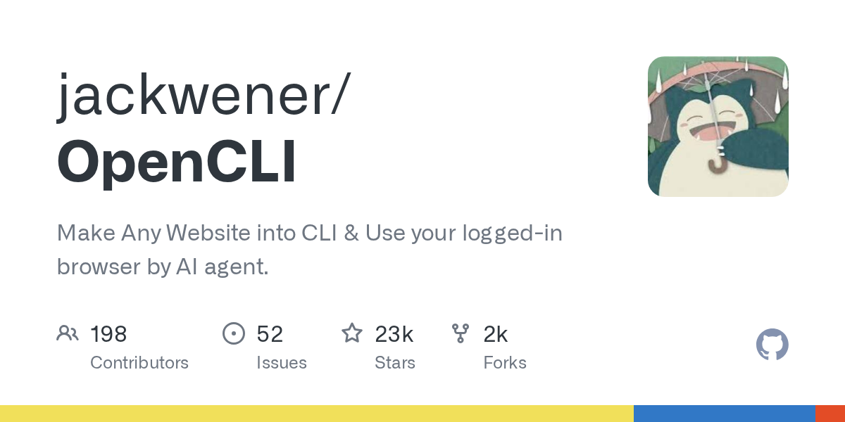 OpenCLI：把任意网站变成 CLI 命令，23K Star 的 AI Agent 数据神器