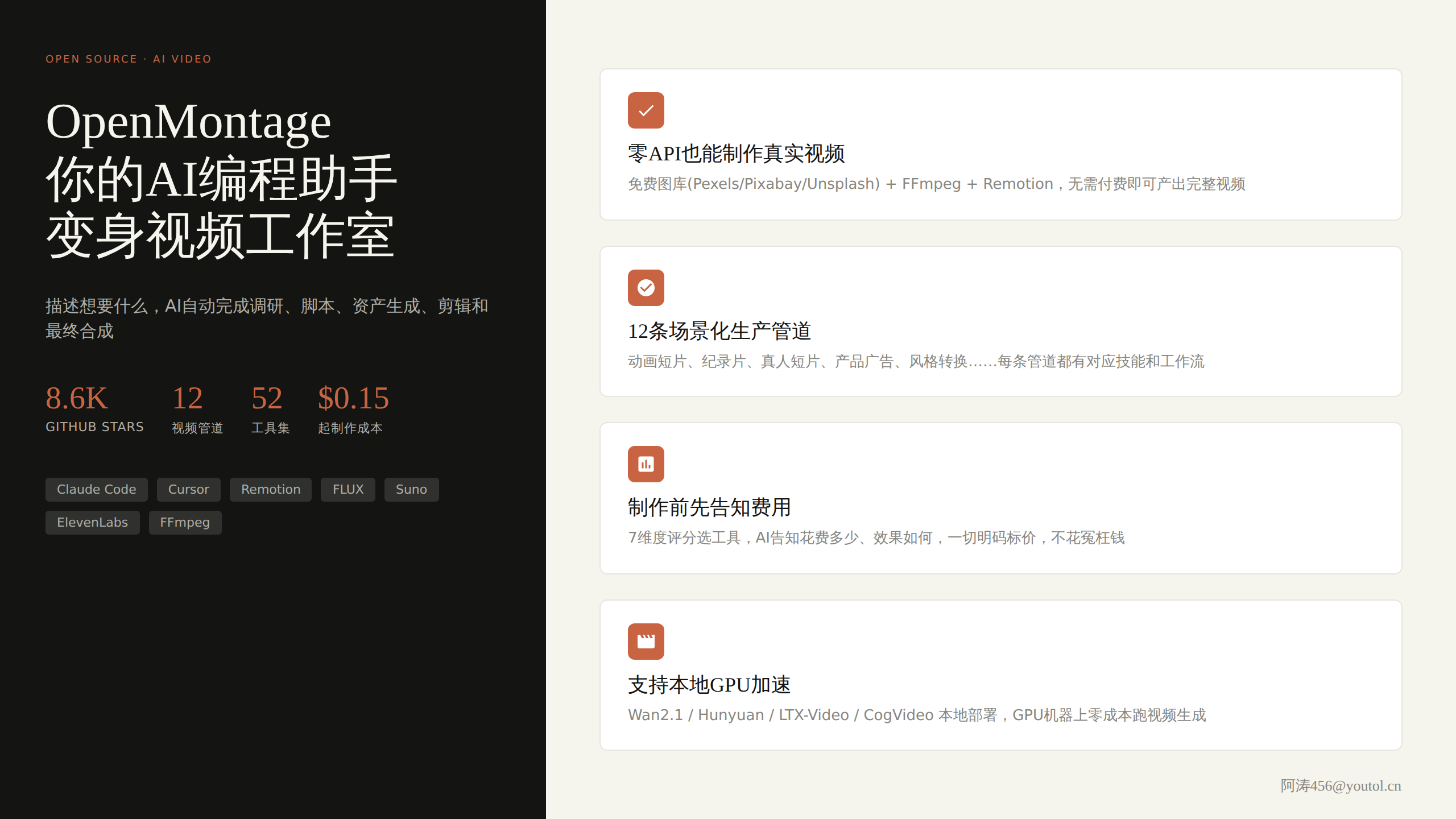 OpenMontage：全世界第一个开源智能视频制作系统