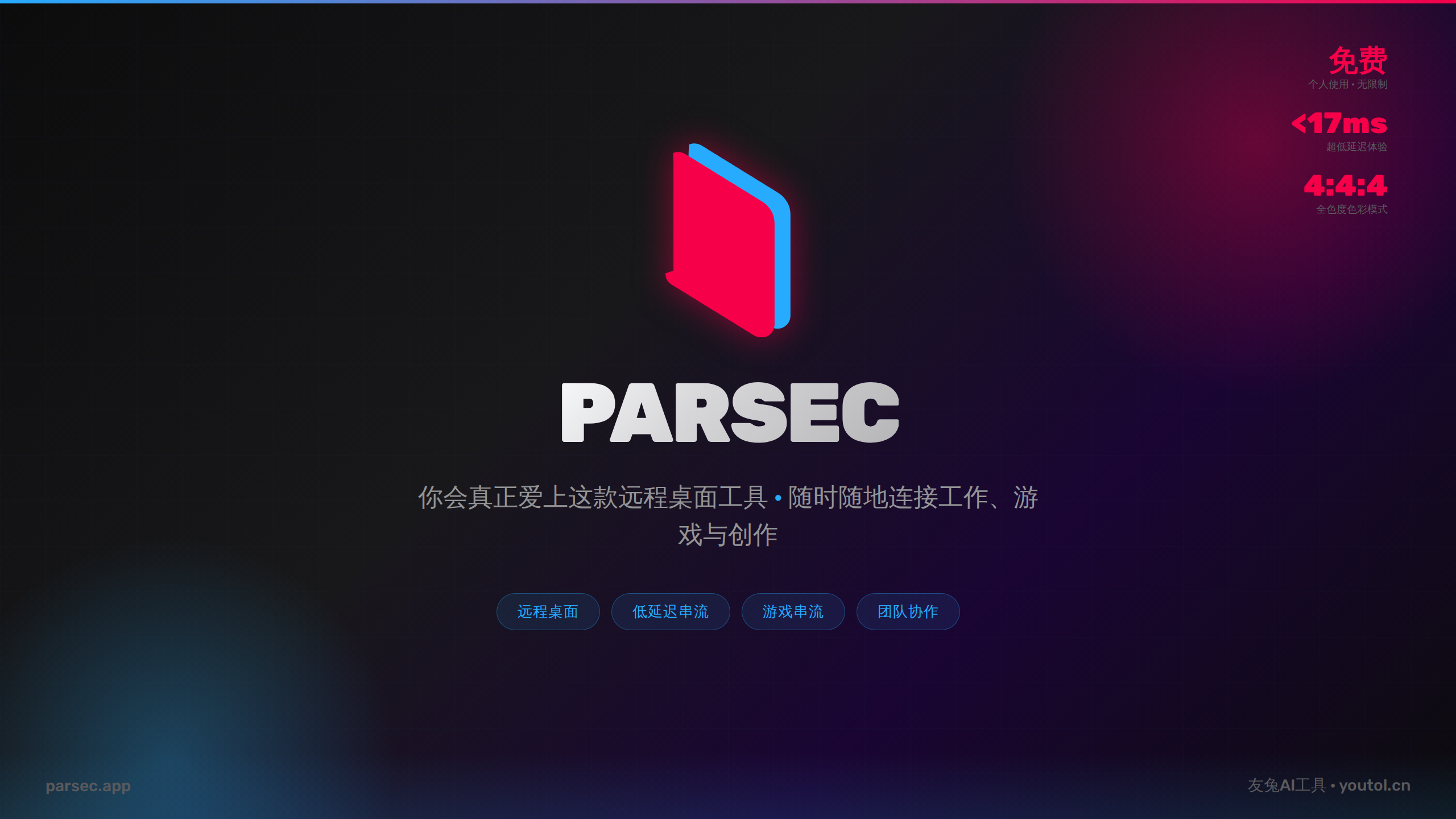 Parsec：连接工作与游戏的低延迟远程桌面神器