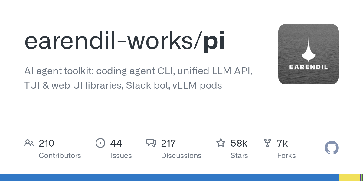 pi-agent：58K Star 的开源编码 Agent，Claude Code 的强劲对手