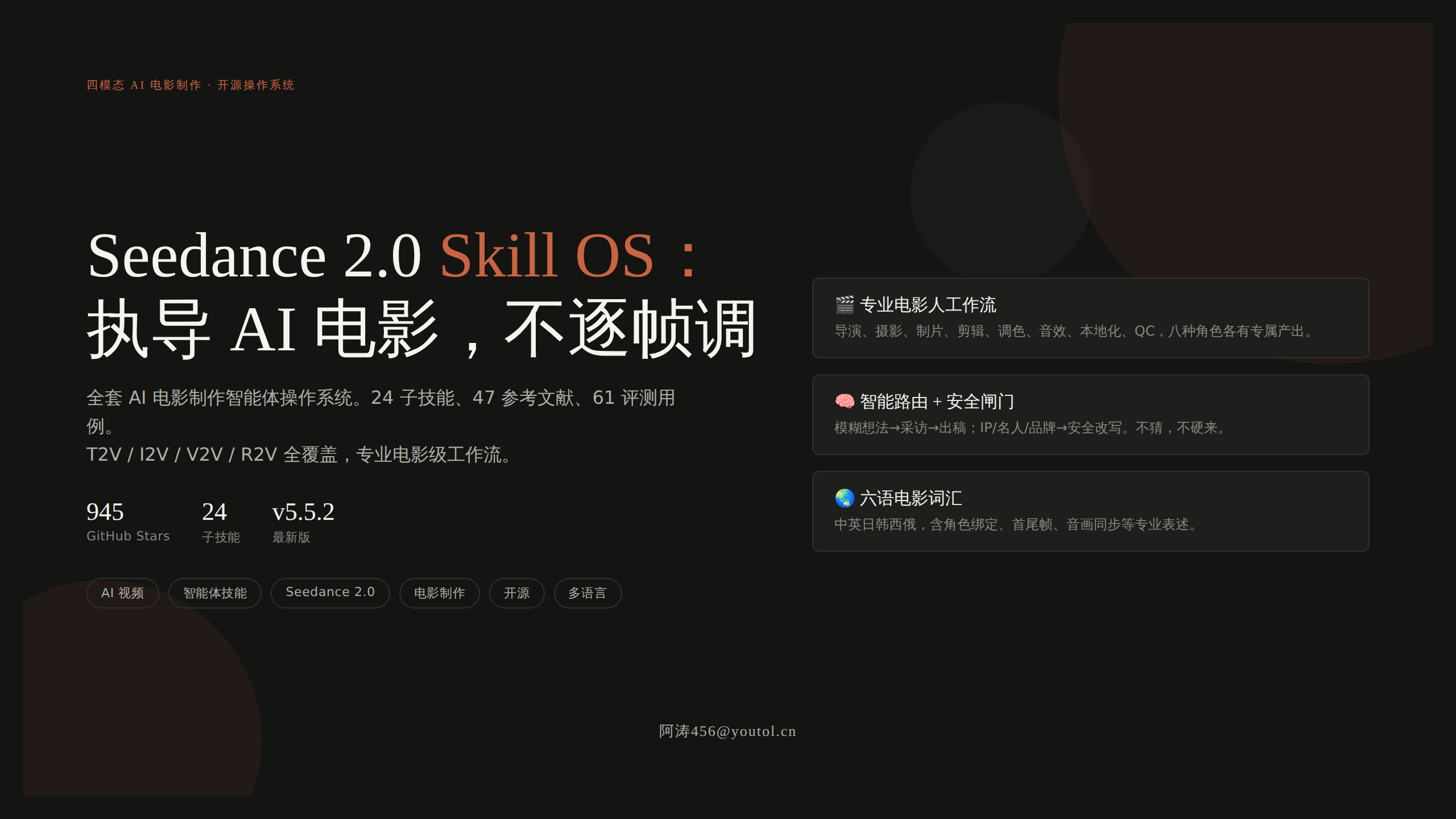 Seedance 2.0 Skill OS：堪称神仙级别的 AI 电影制作操作系统
